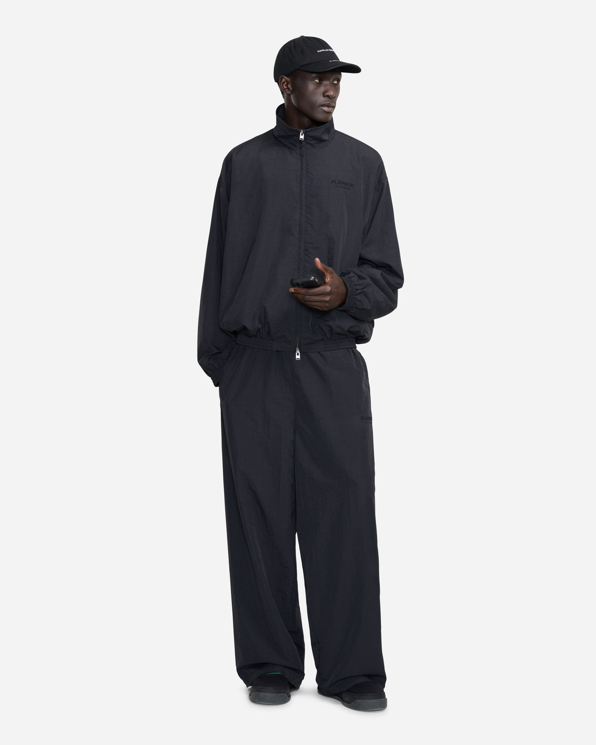 Sound & Design Oversized Track Pants | Black