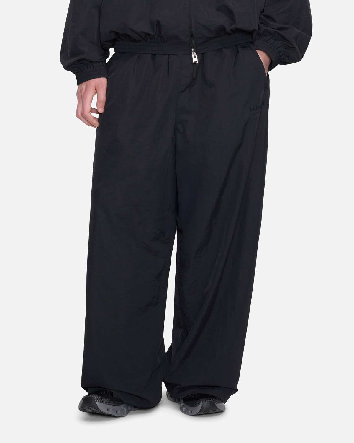 Sound & Design Oversized Track Pants | Black