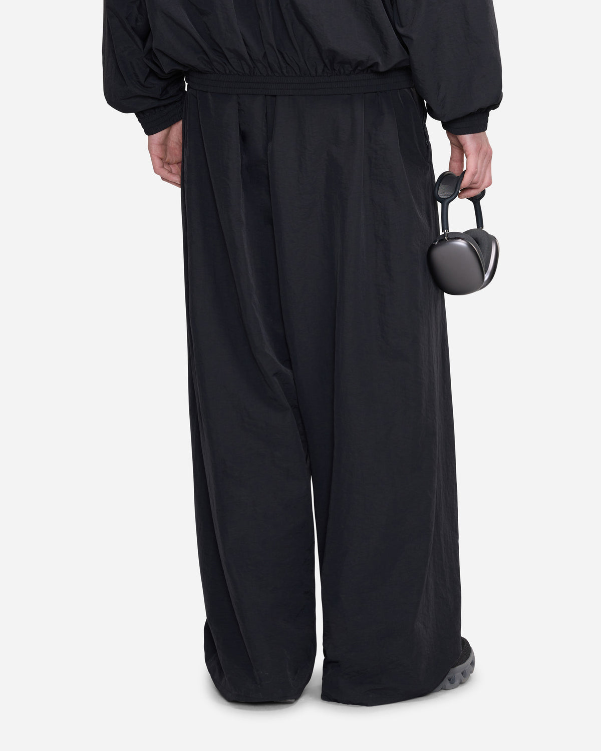 Sound & Design Oversized Track Pants | Black