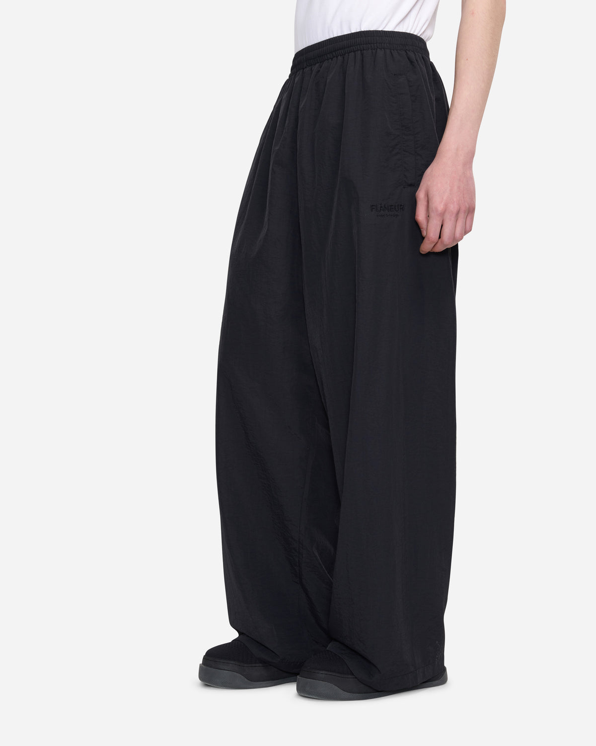 Sound & Design Oversized Track Pants | Black