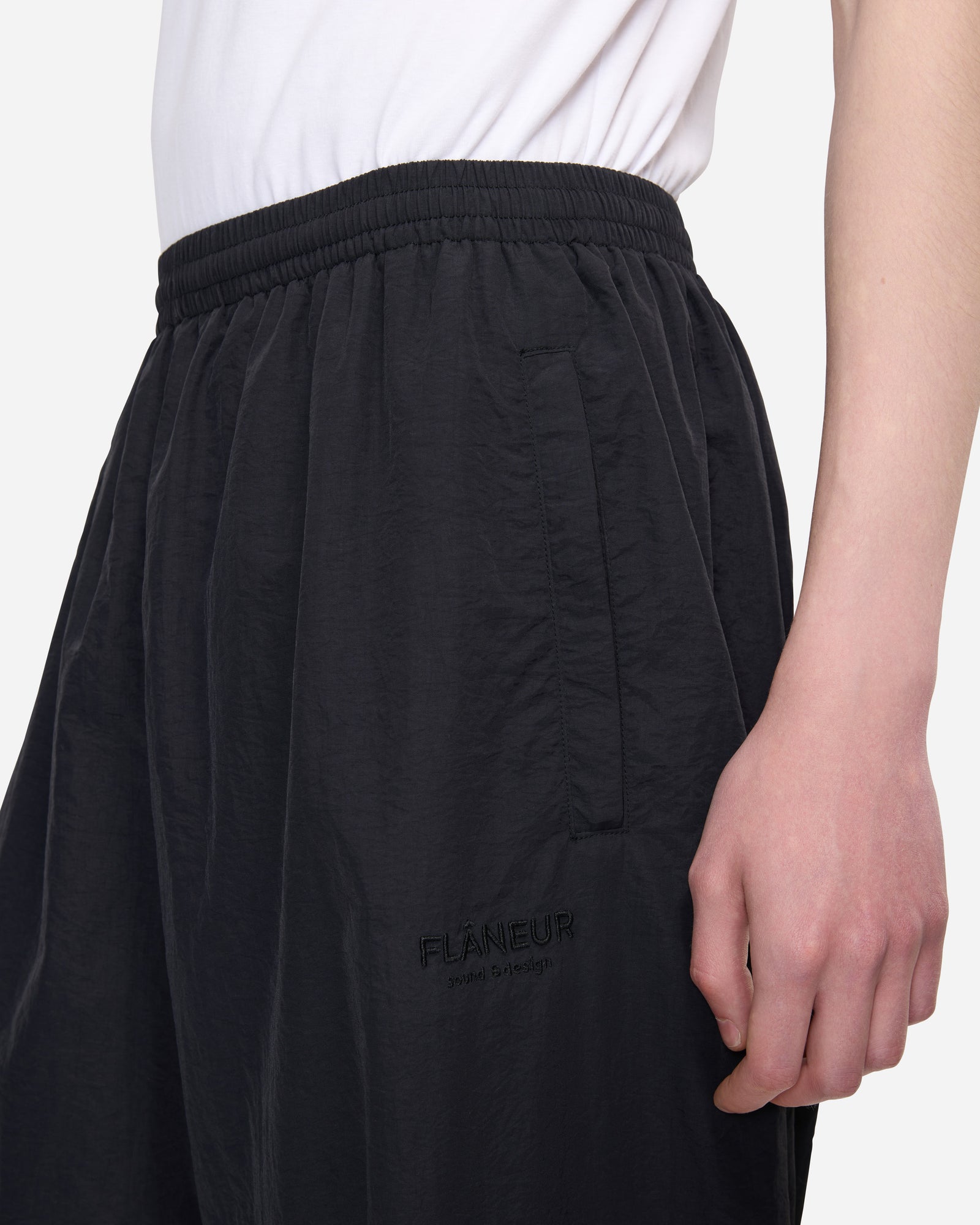 Sound & Design Oversized Track Pants | Zwart