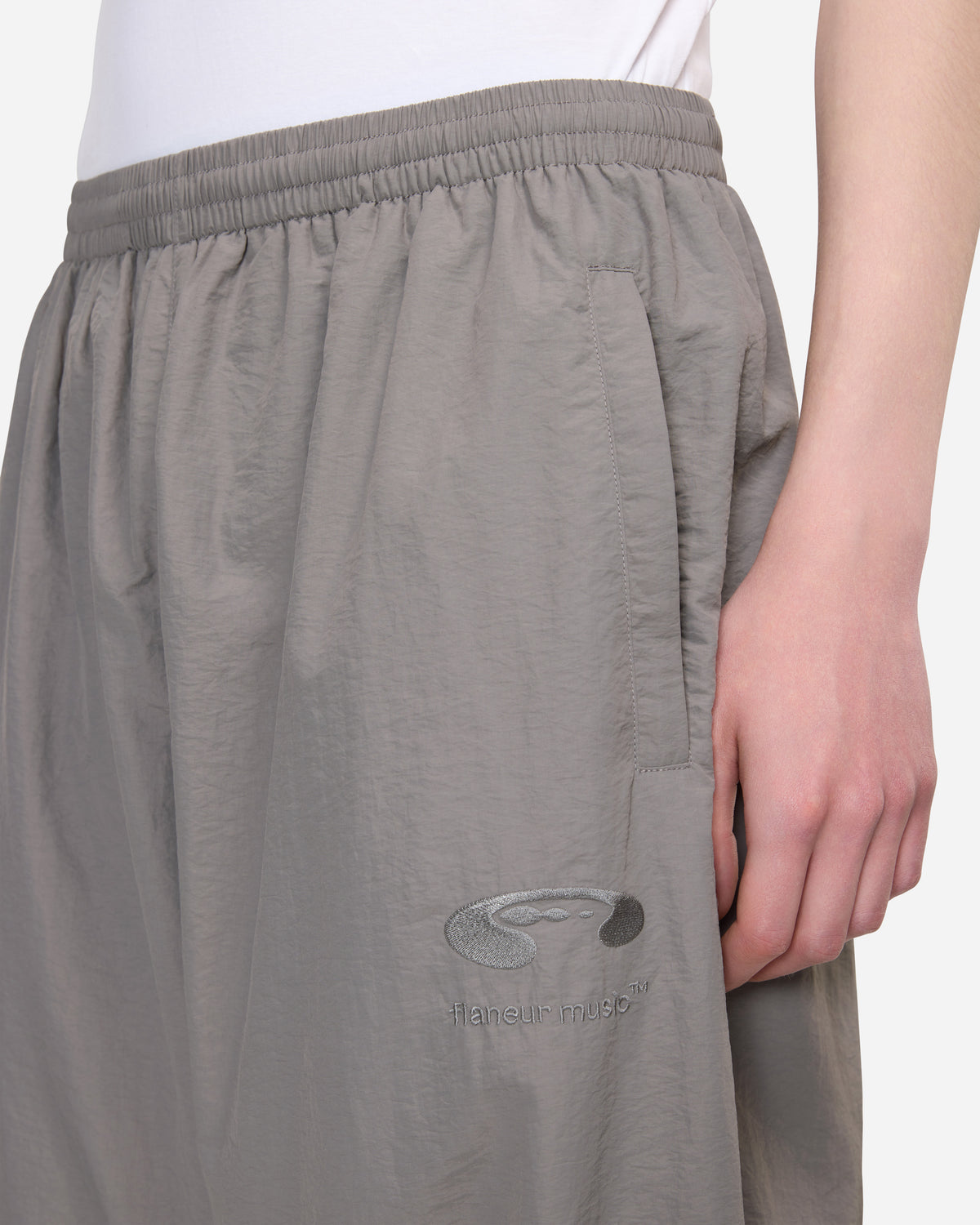 Flâneur Music Oversized Track Pants | Grey