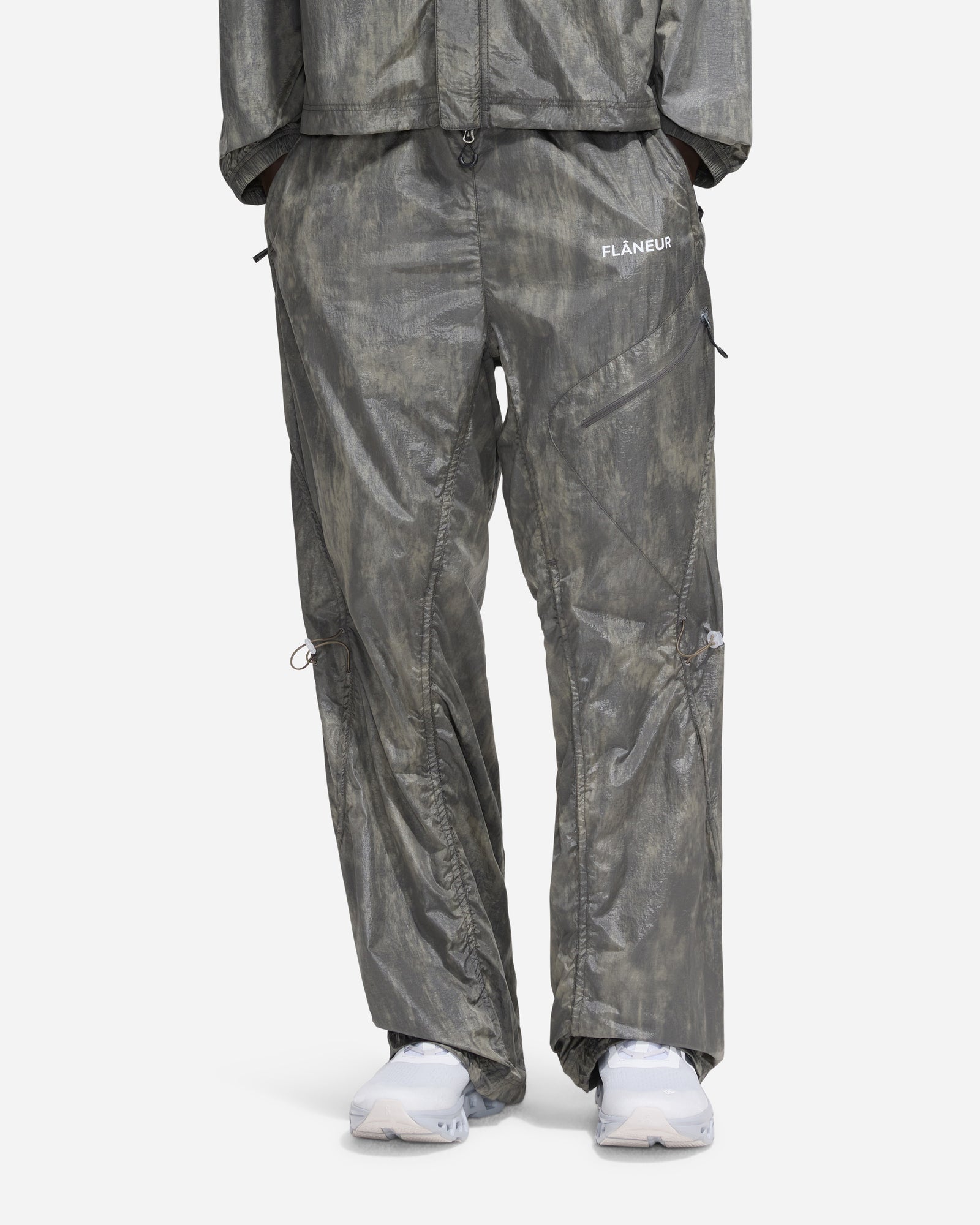 Turtle Nylon Trousers | Stone