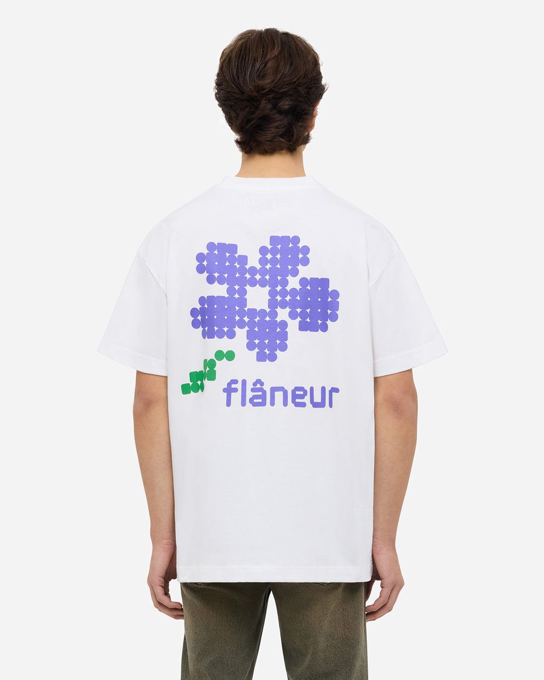 Pixel Flower T-Shirt | Weiß