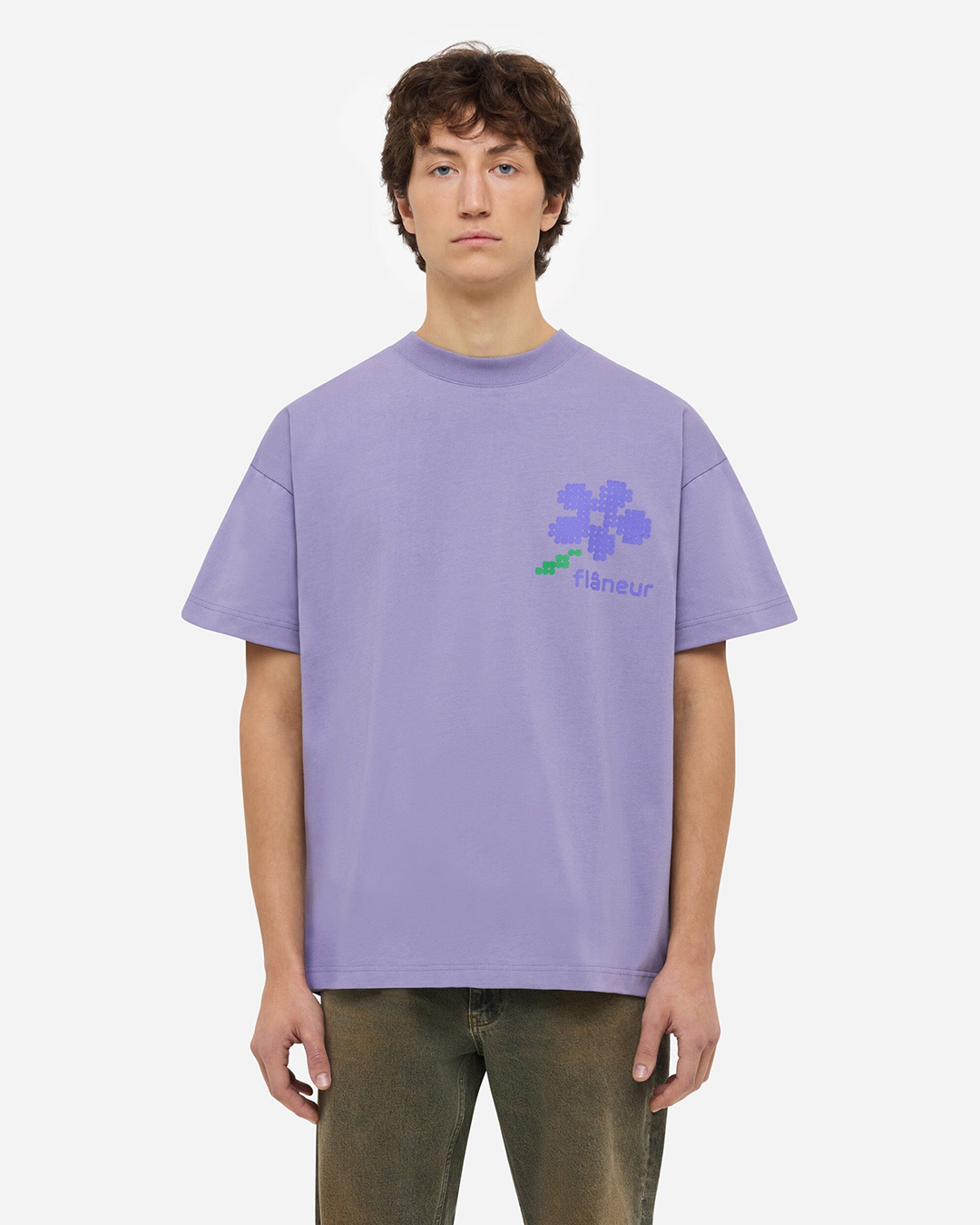 Pixel Flower T-Shirt | Purple