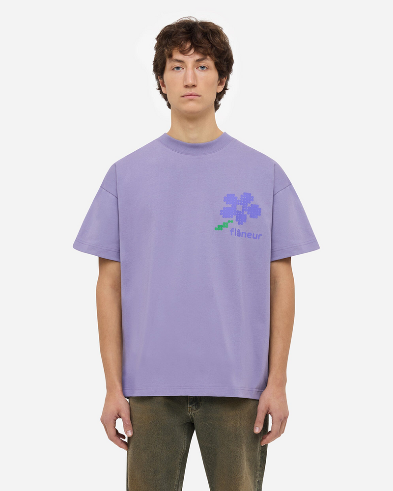 Pixel Flower T-Shirt | Purple