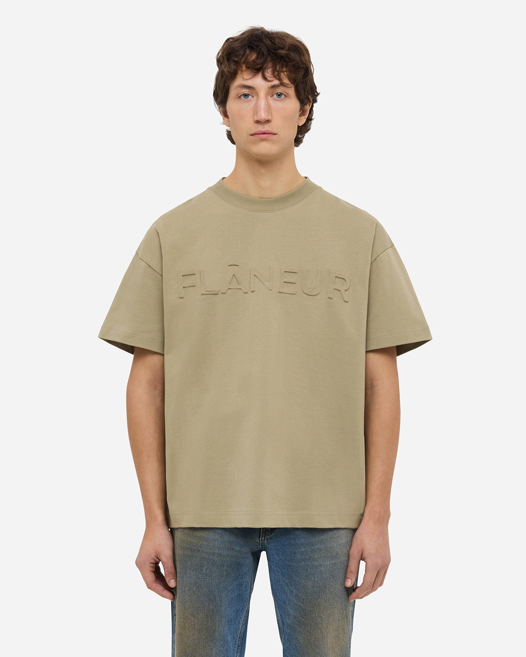 Embossed T-Shirt | Sand