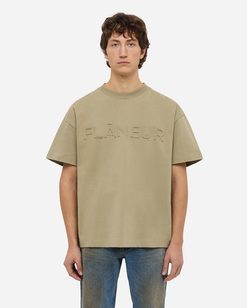 Embossed T-Shirt | Sand