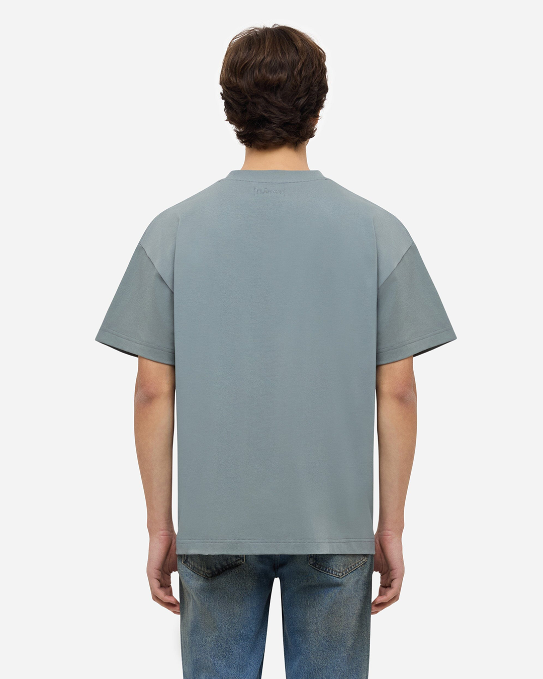 Printed Logo T-Shirt | Steel Green