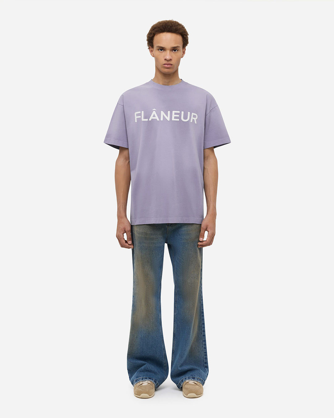 Printed Logo T-Shirt | Purple