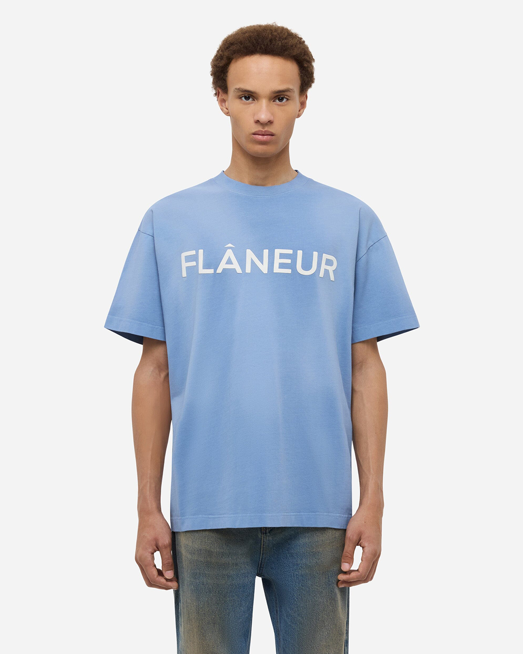 T-Shirt mit Logodruck | Blau