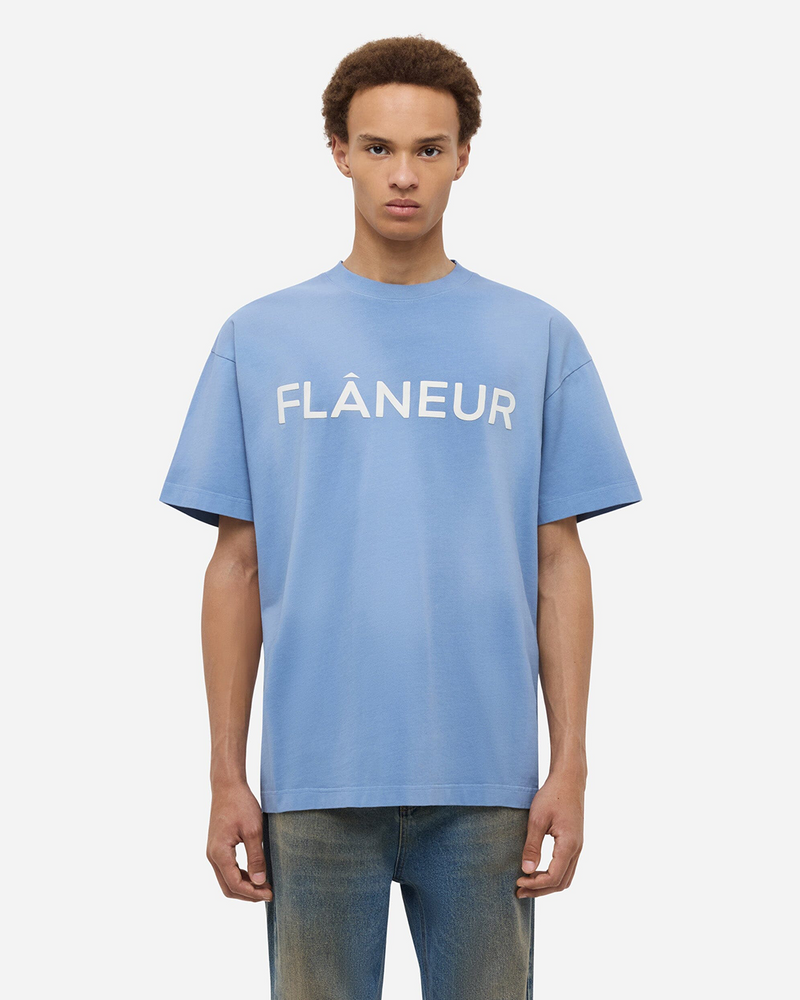 Printed Logo T-Shirt | Blue