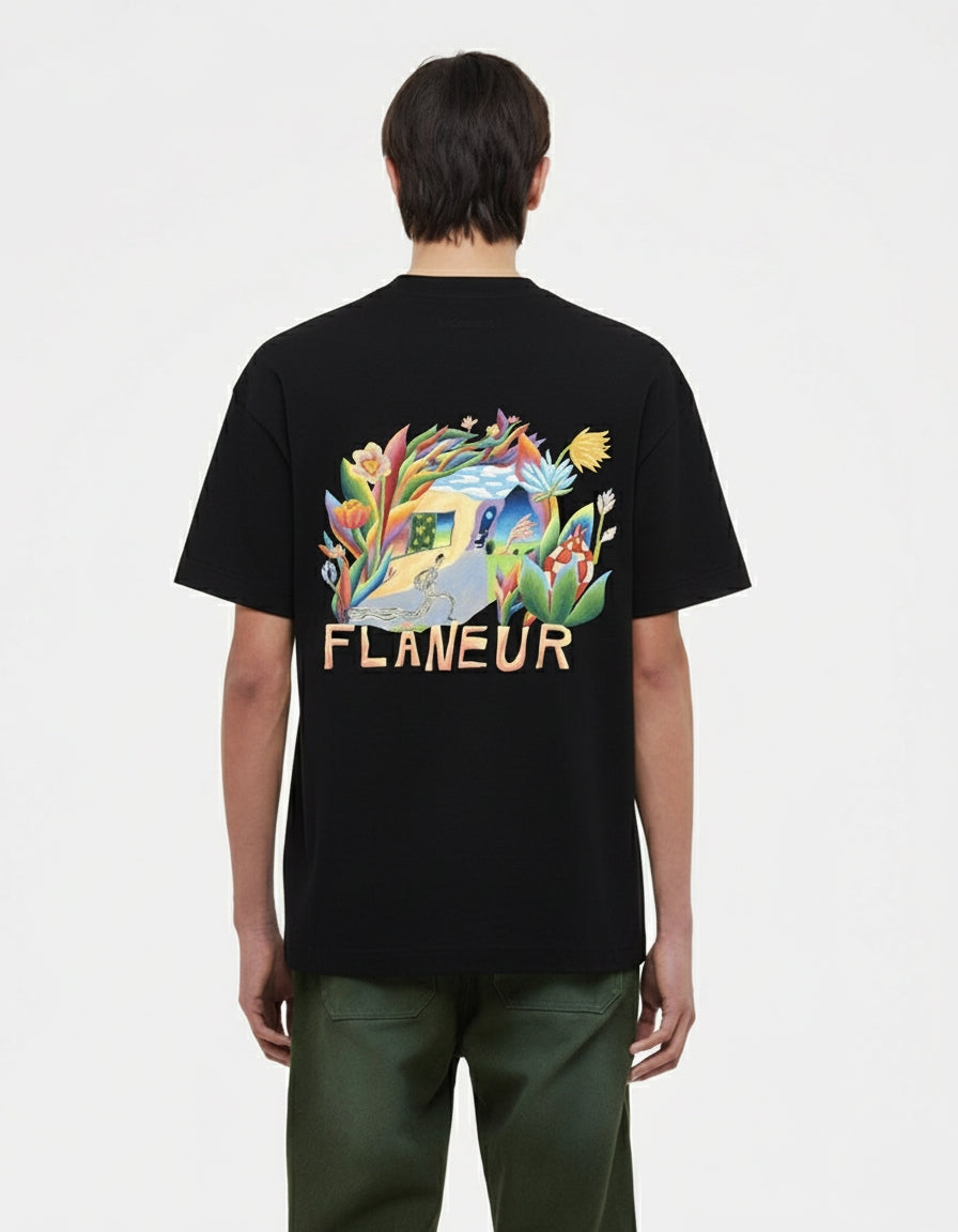 Zeitablauf-T-Shirt | Schwarz