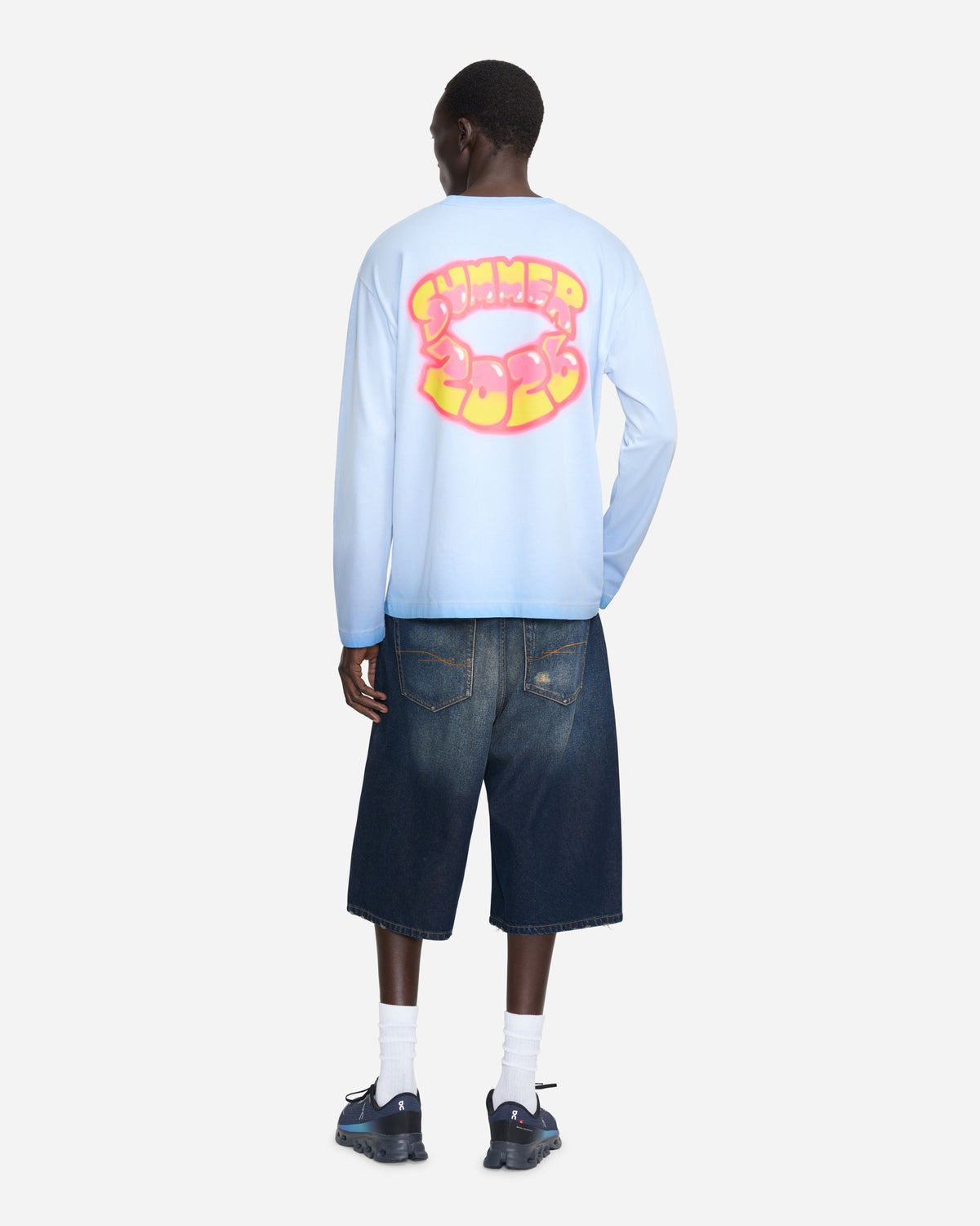 Airbrush Summer Long Sleeve | Washed Blue