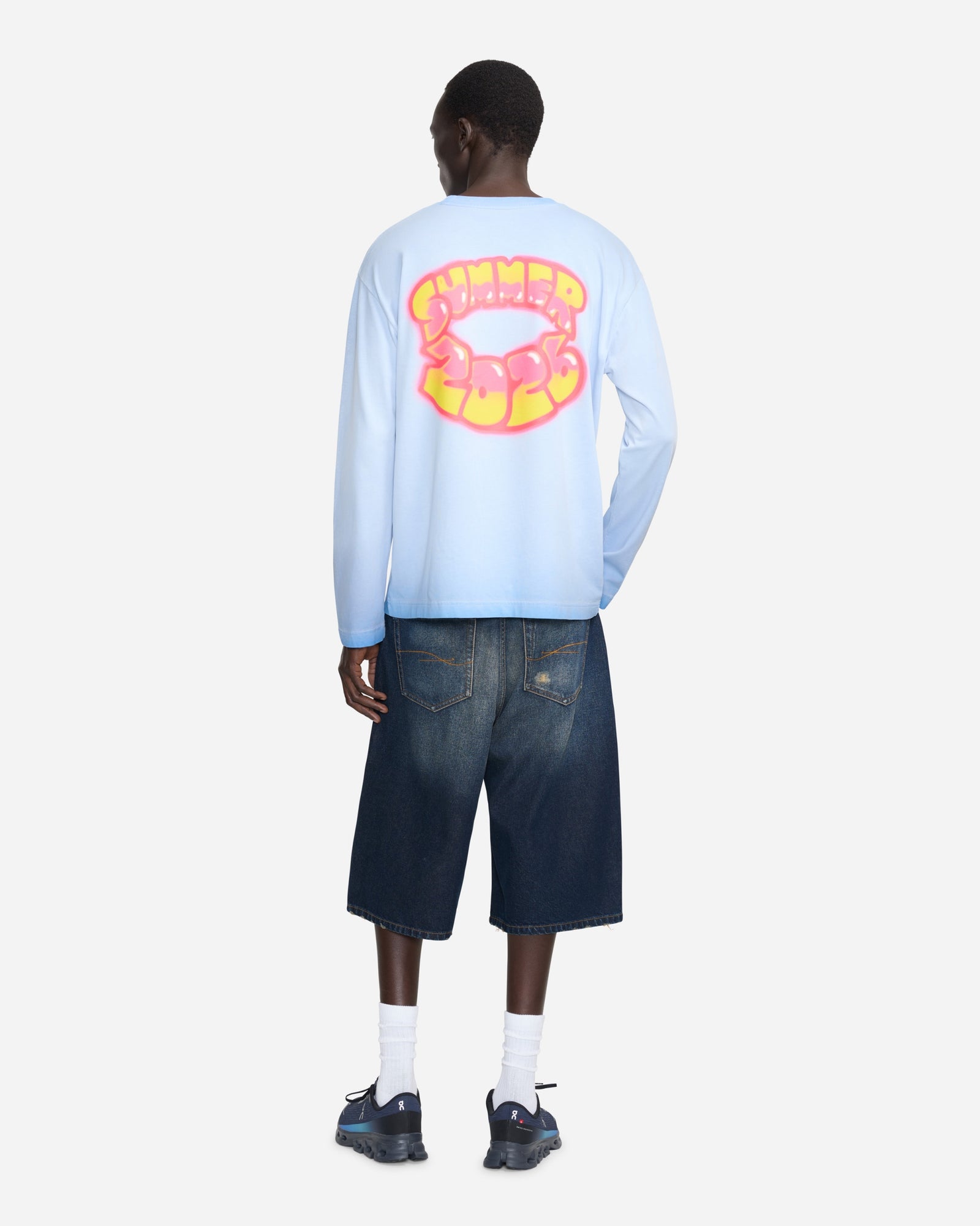 Airbrush Summer Long Sleeve | Washed Blue