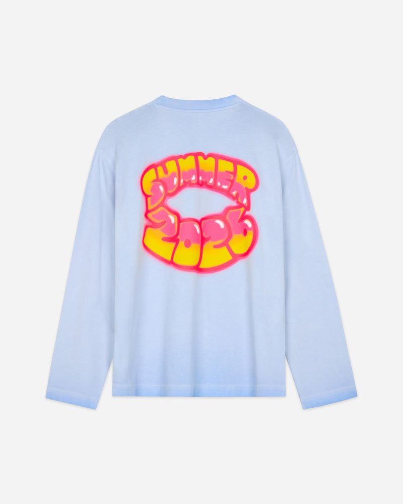 Airbrush Summer Long Sleeve | Washed Blue
