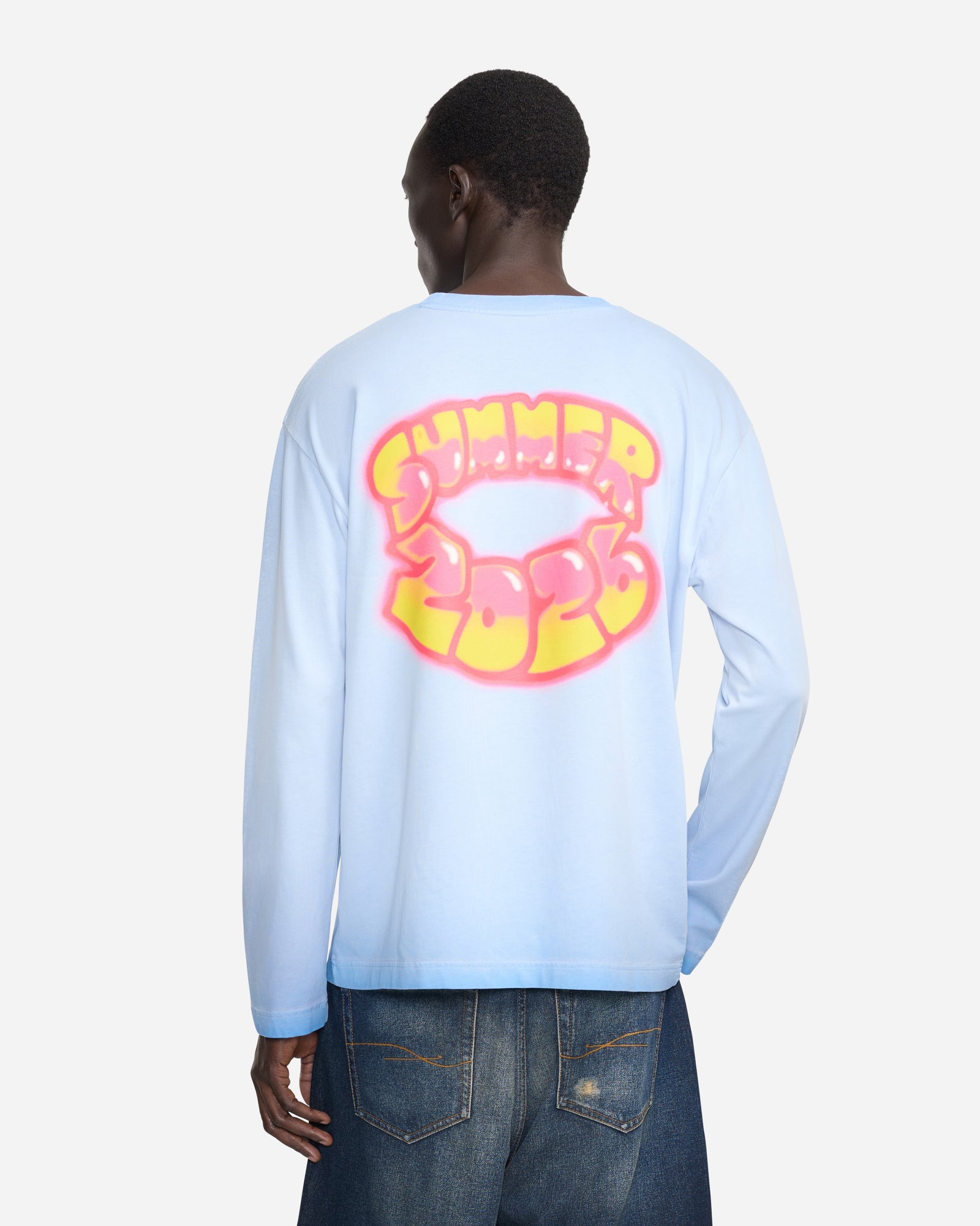Airbrush Summer Long Sleeve | Washed Blue