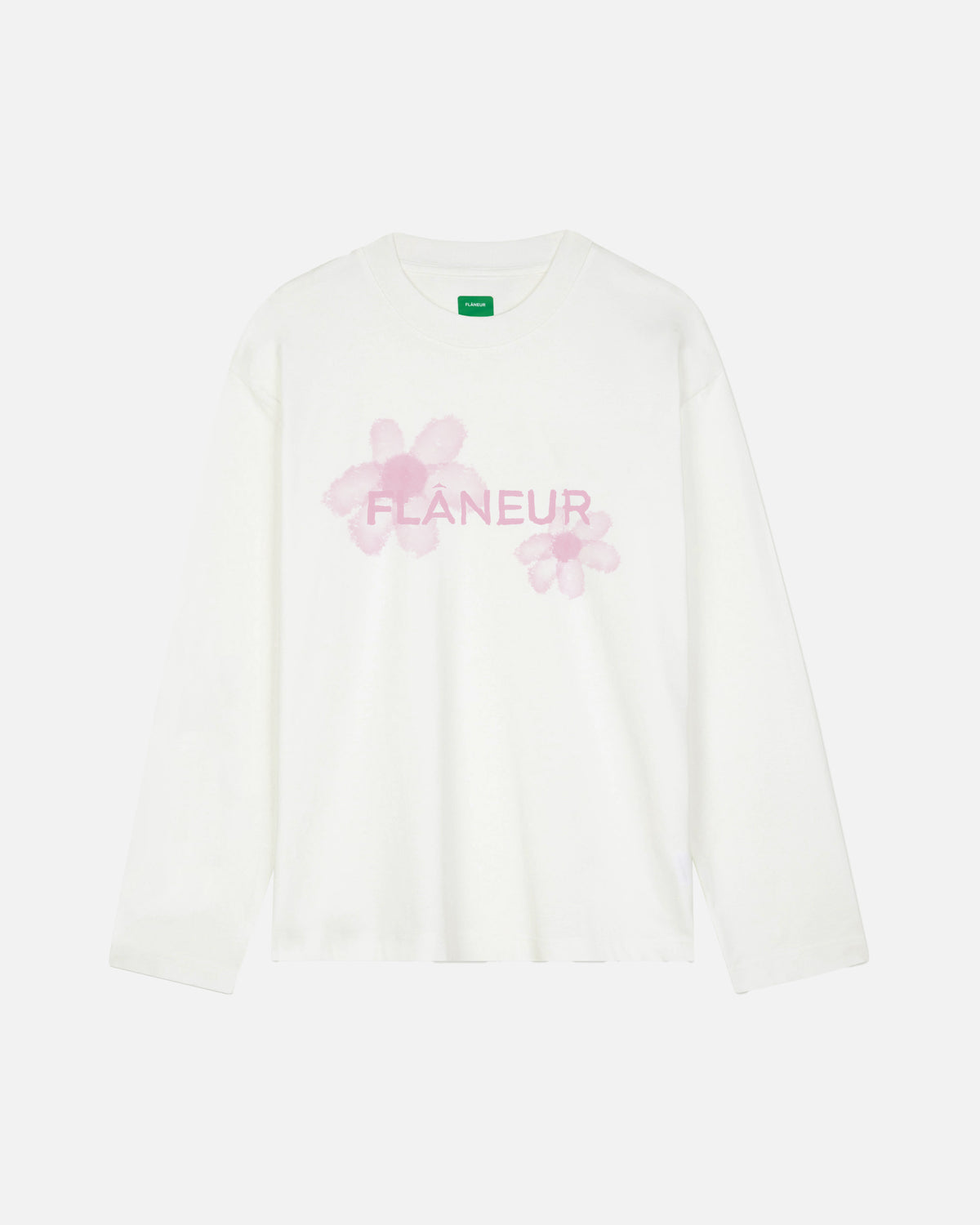 Floral Watercolor Long Sleeve | White/Pink