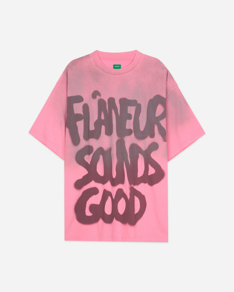 Sounds Good Spray T-Shirt | Sprayed Pink