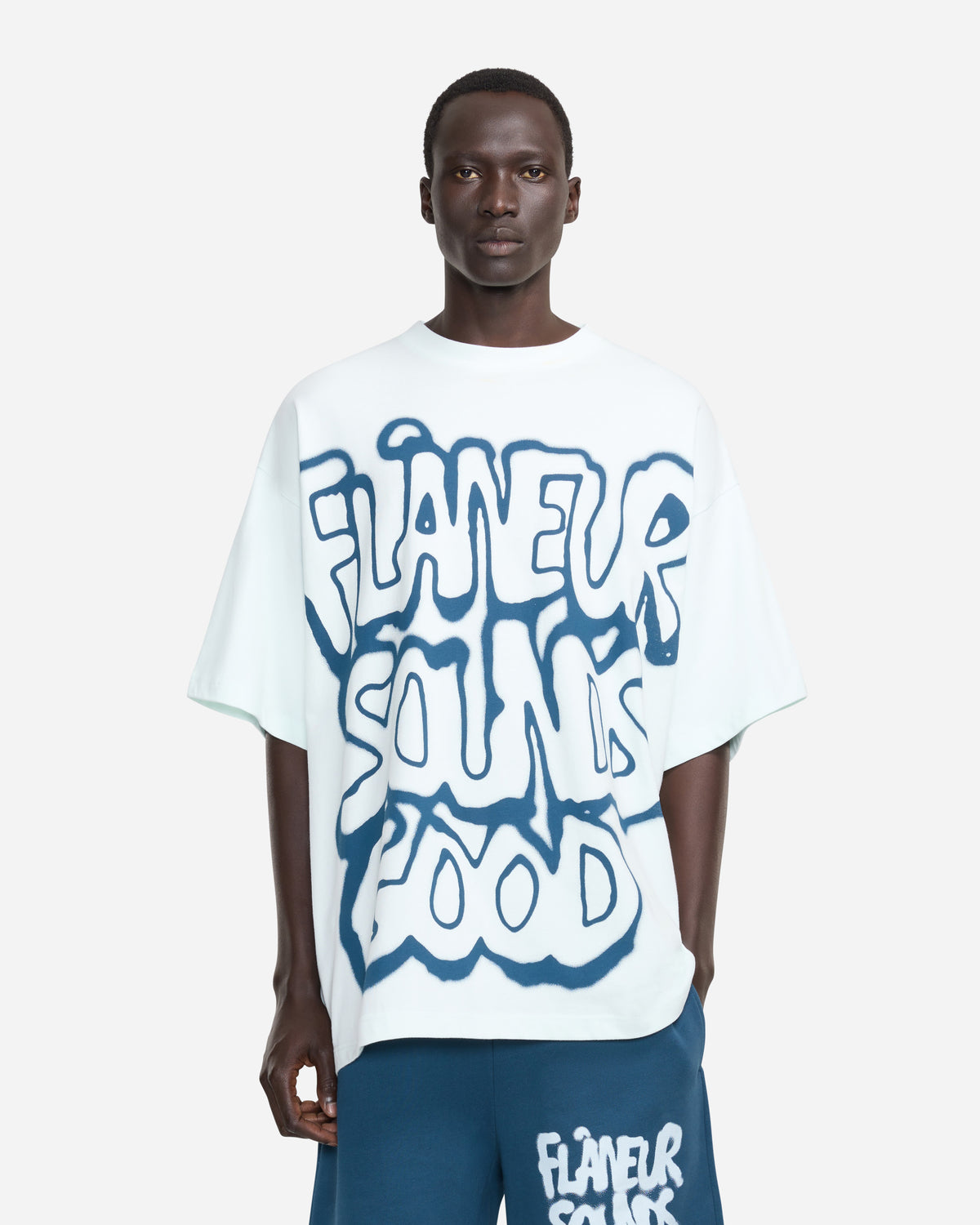 Sounds Good Spray T-Shirt | Soft Blue