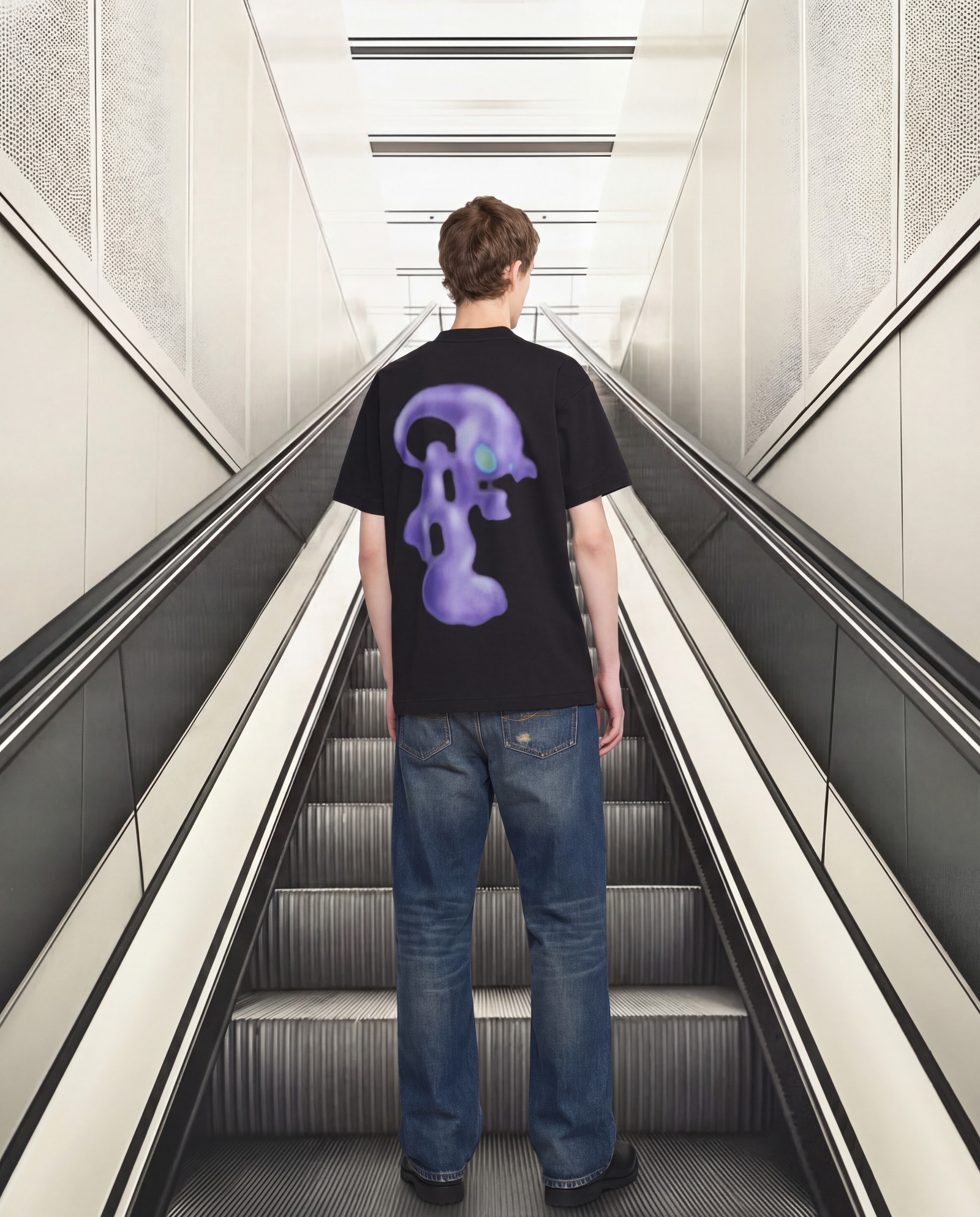 Alien-T-Shirt | Schwarz