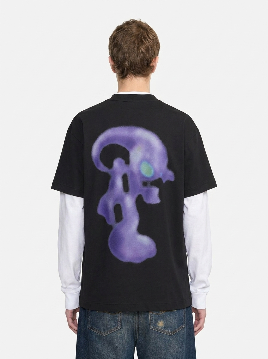 Alien-T-Shirt | Schwarz