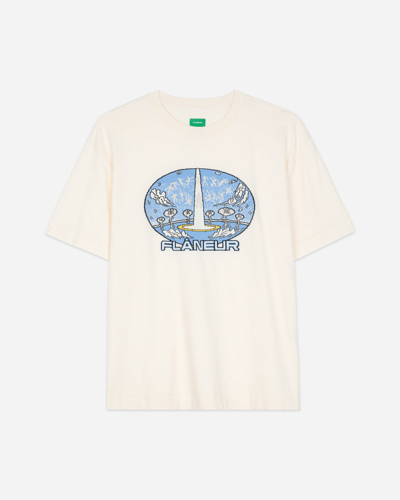 Knitted Euphoric T-Shirt | Wit