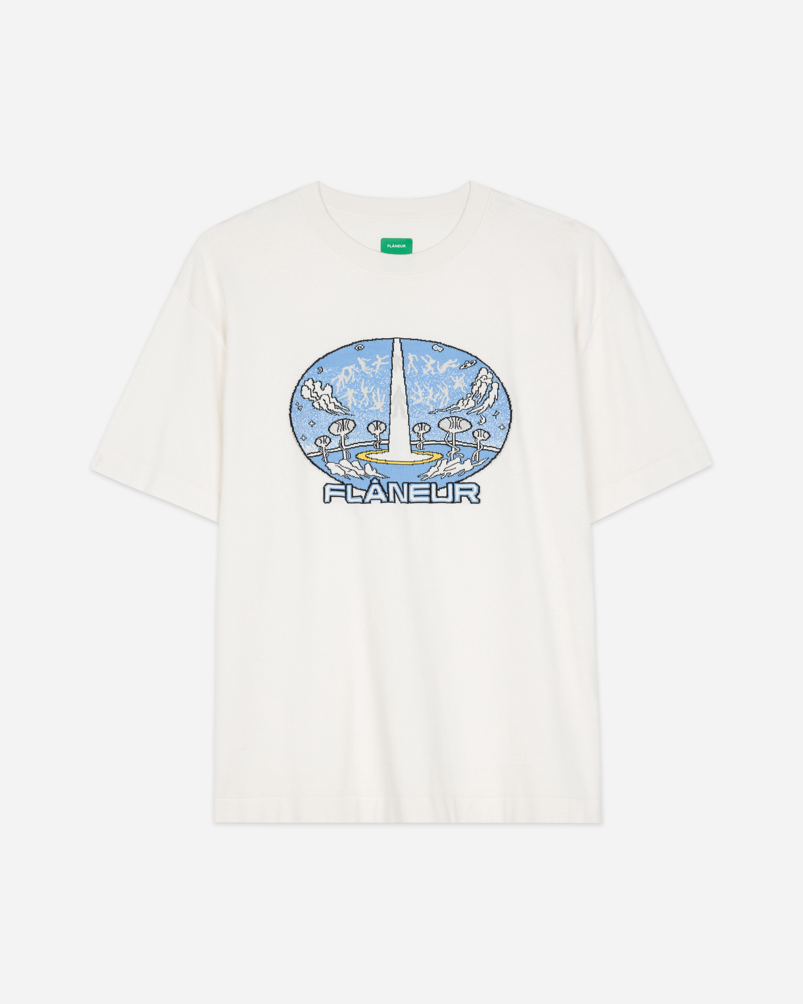 Gestricktes Euphorie-T-Shirt | Weiß