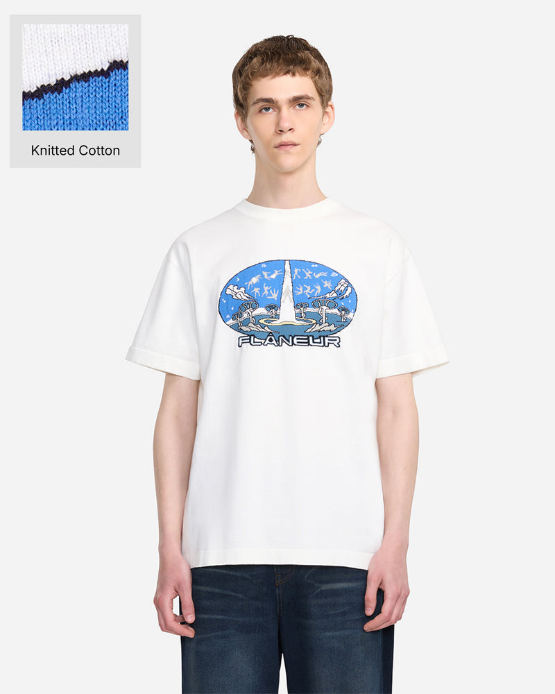 Knitted Euphoric T-Shirt | White