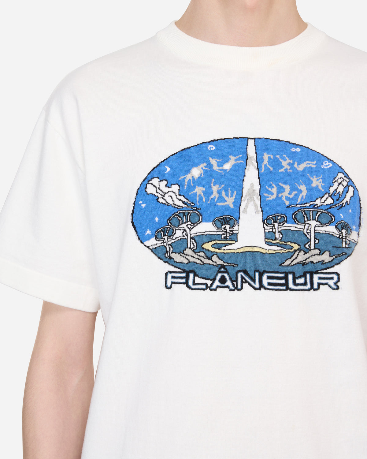 Knitted Euphoric T-Shirt | Wit