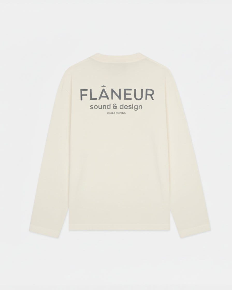 Sound & Design Studio Member Long Sleeve | White