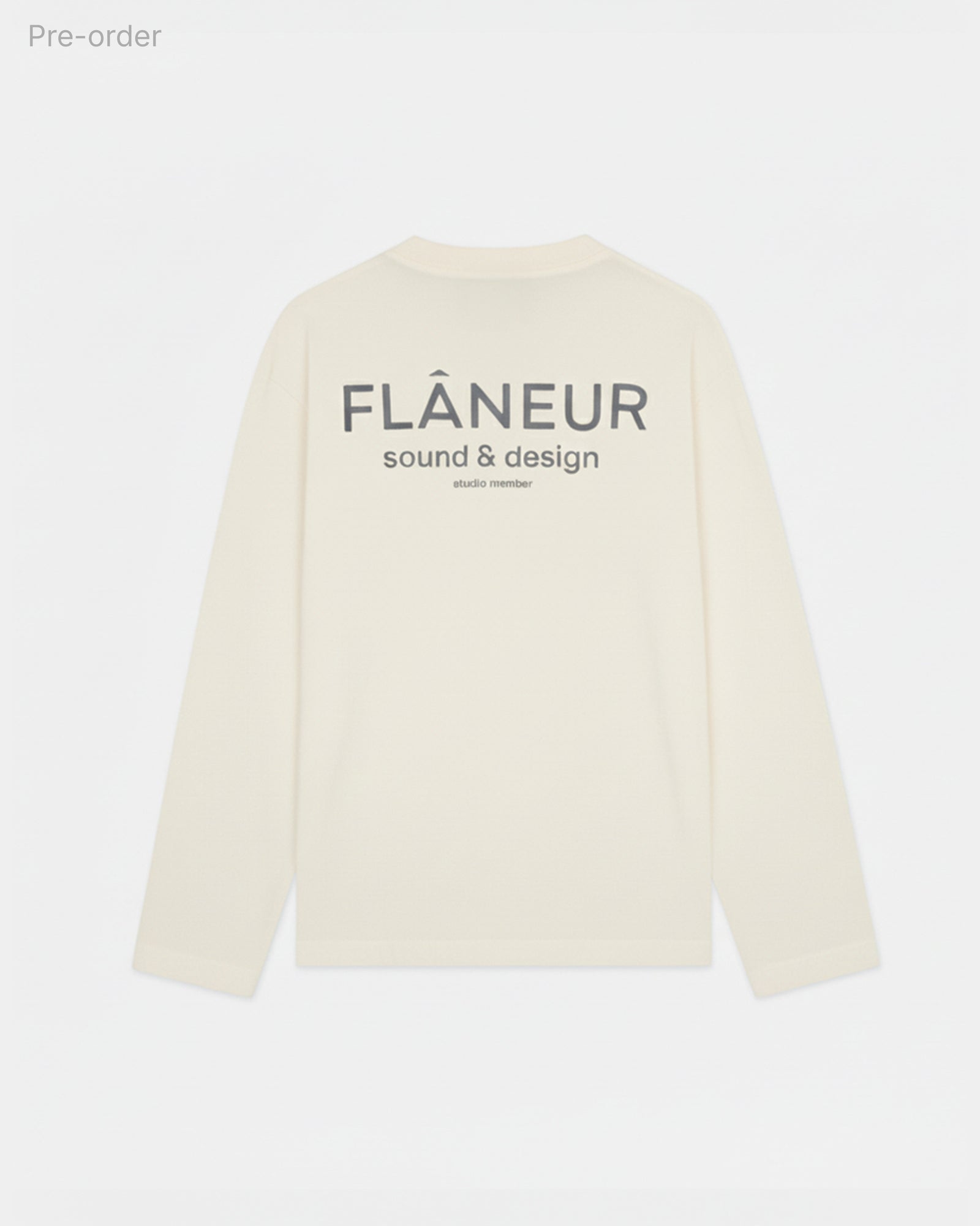 Sound & Design Long Sleeve Washed | White