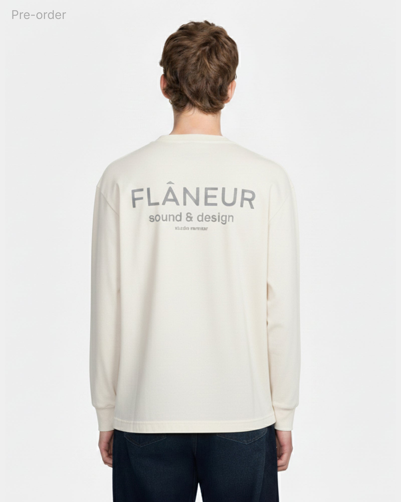 Sound & Design Long Sleeve Washed | White