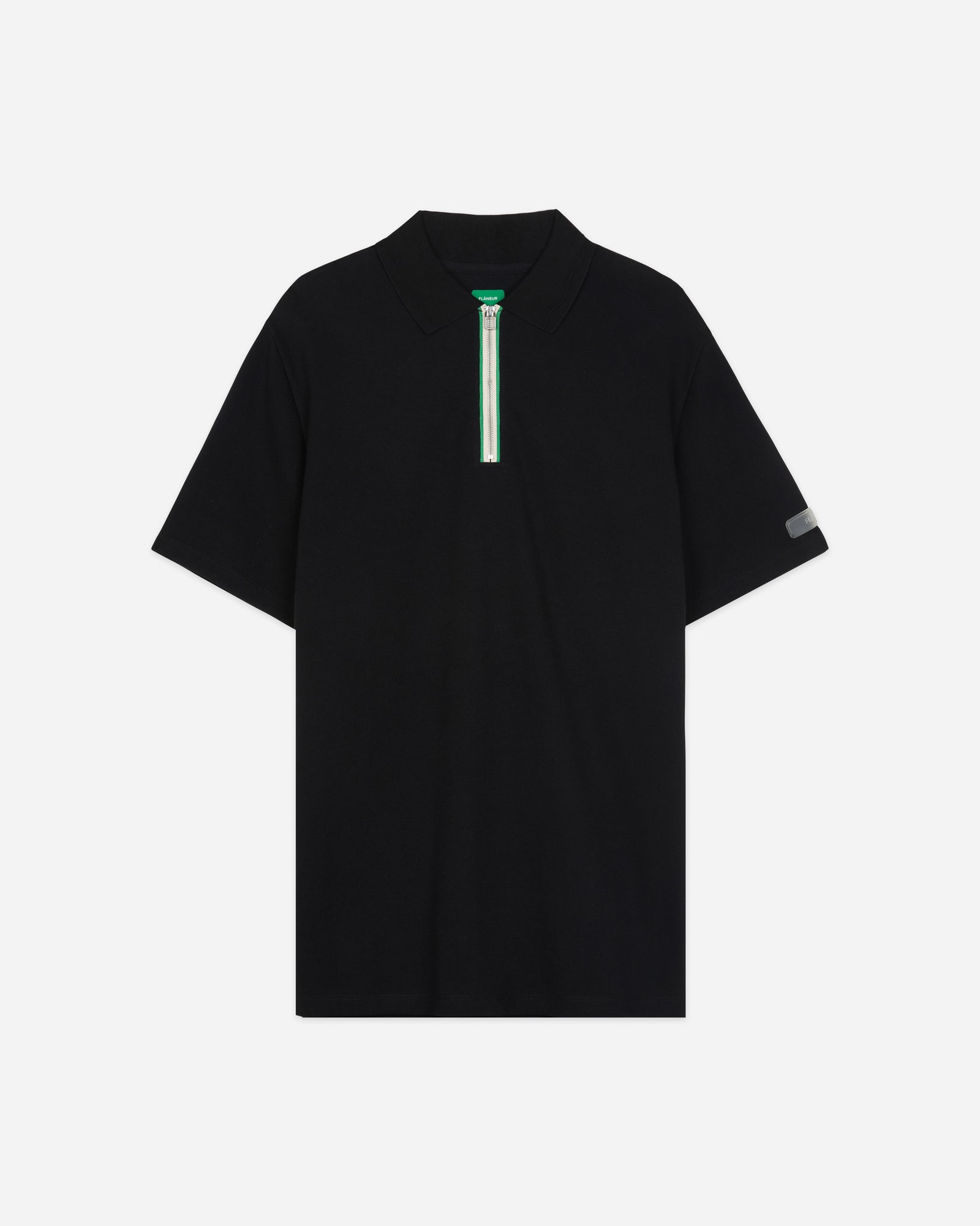 Zip Polo | Schwarz
