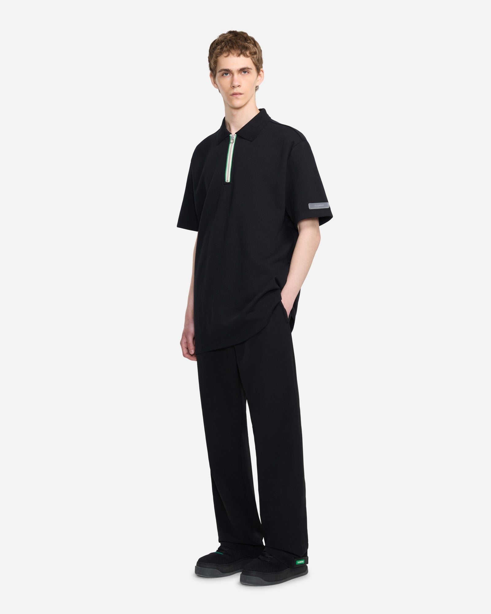 Zip Polo | Schwarz