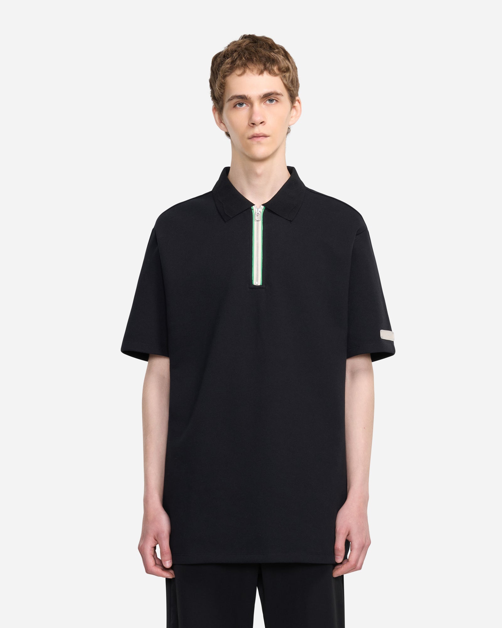 Zip Polo | Schwarz