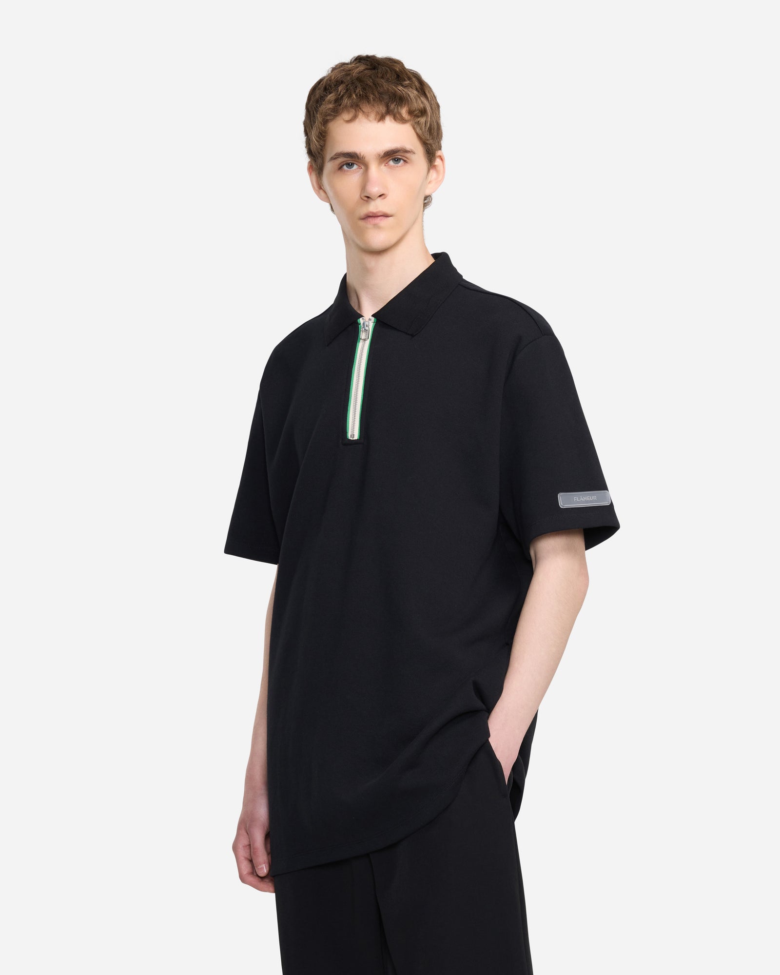 Zip Polo | Schwarz