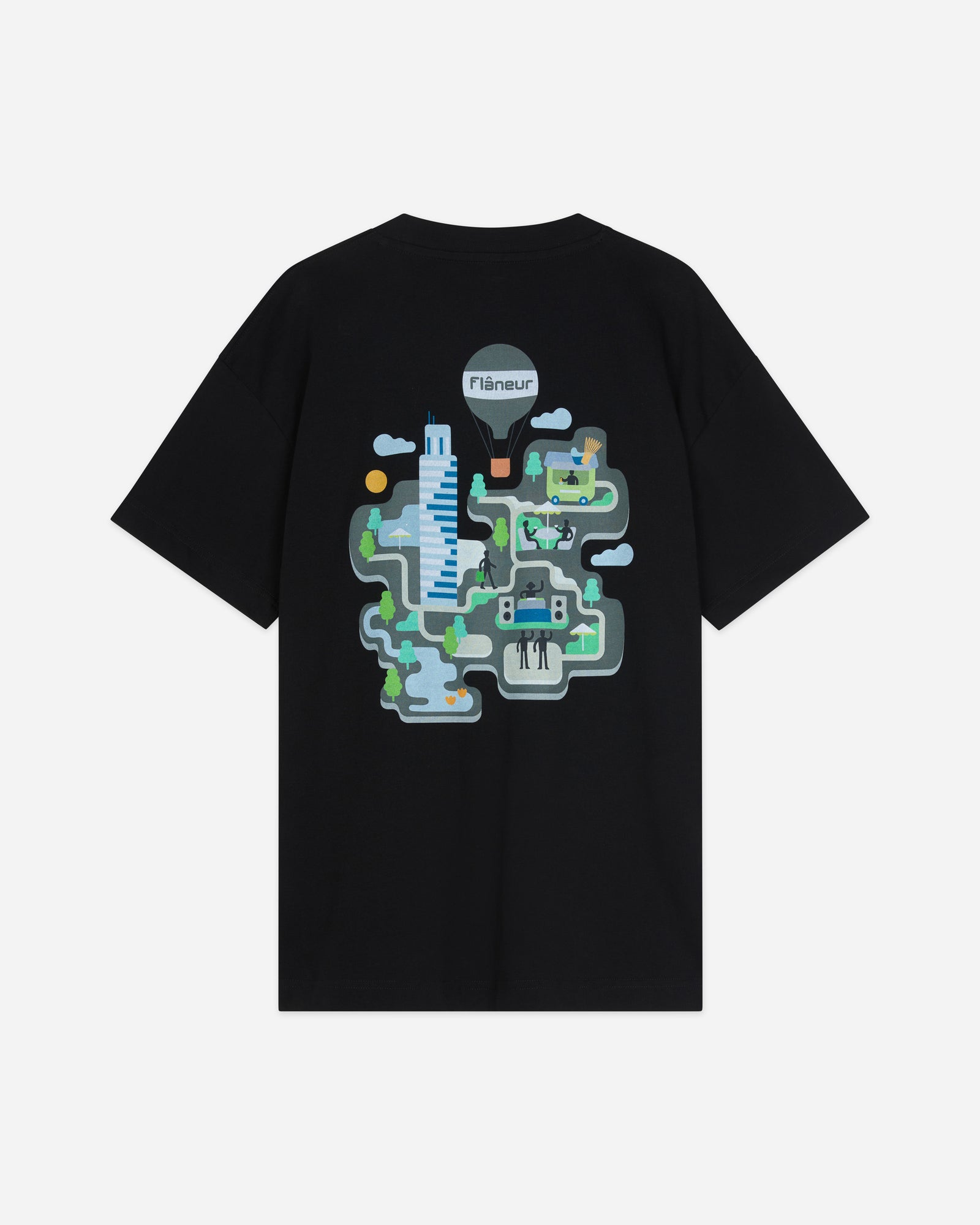 Festival Map T-Shirt | Schwarz