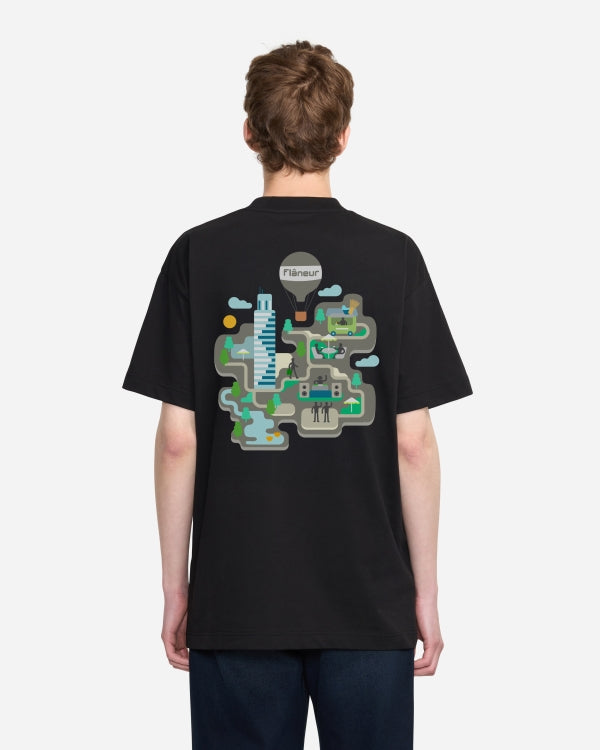 Festival Map T-Shirt | Schwarz