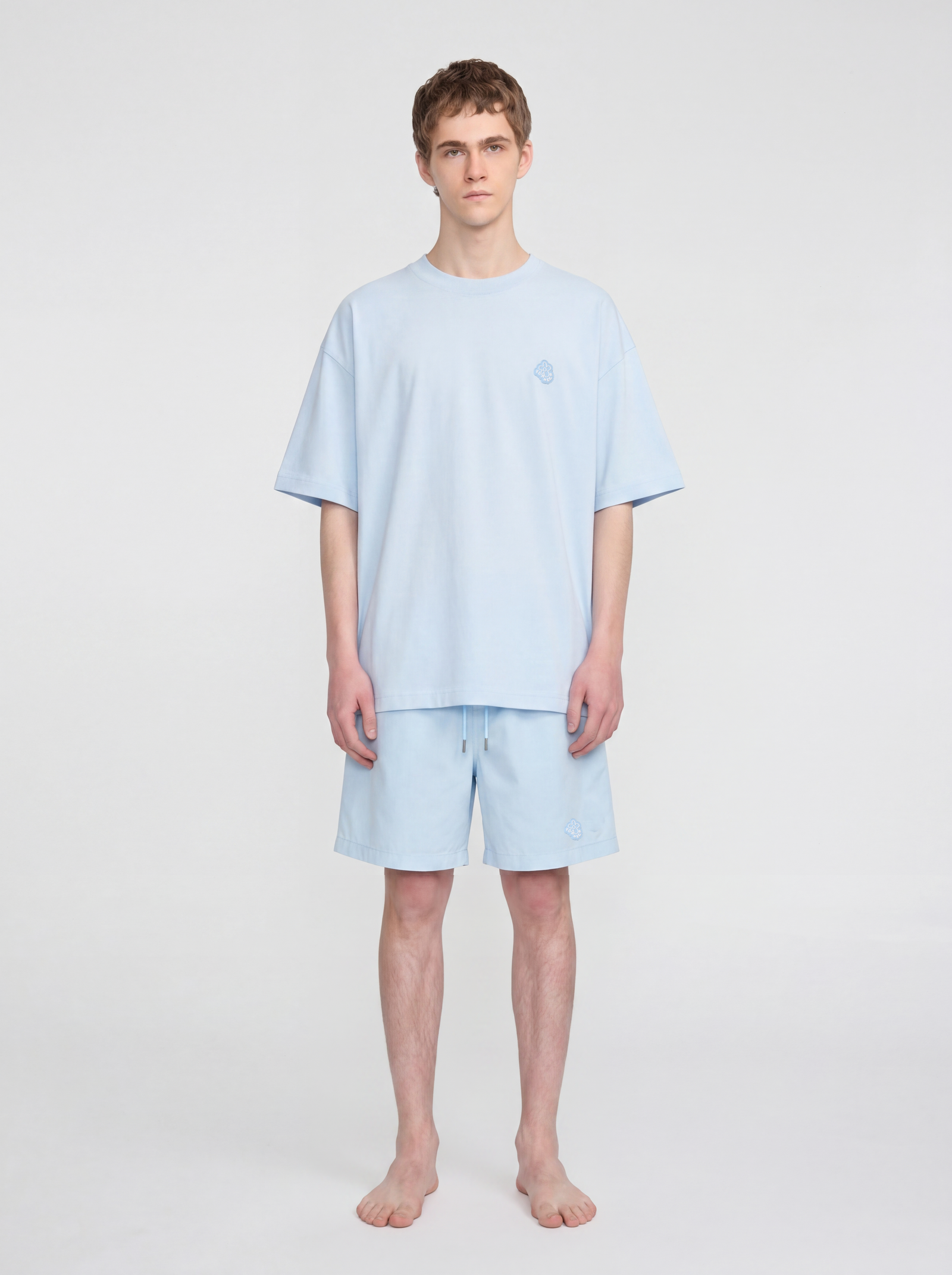 Rubber blossom t-shirt | Light Blue