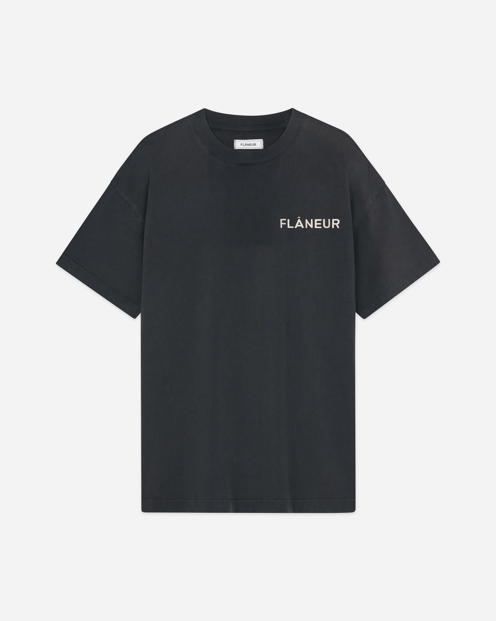 Double Logo T-Shirt Washed | Schwarz