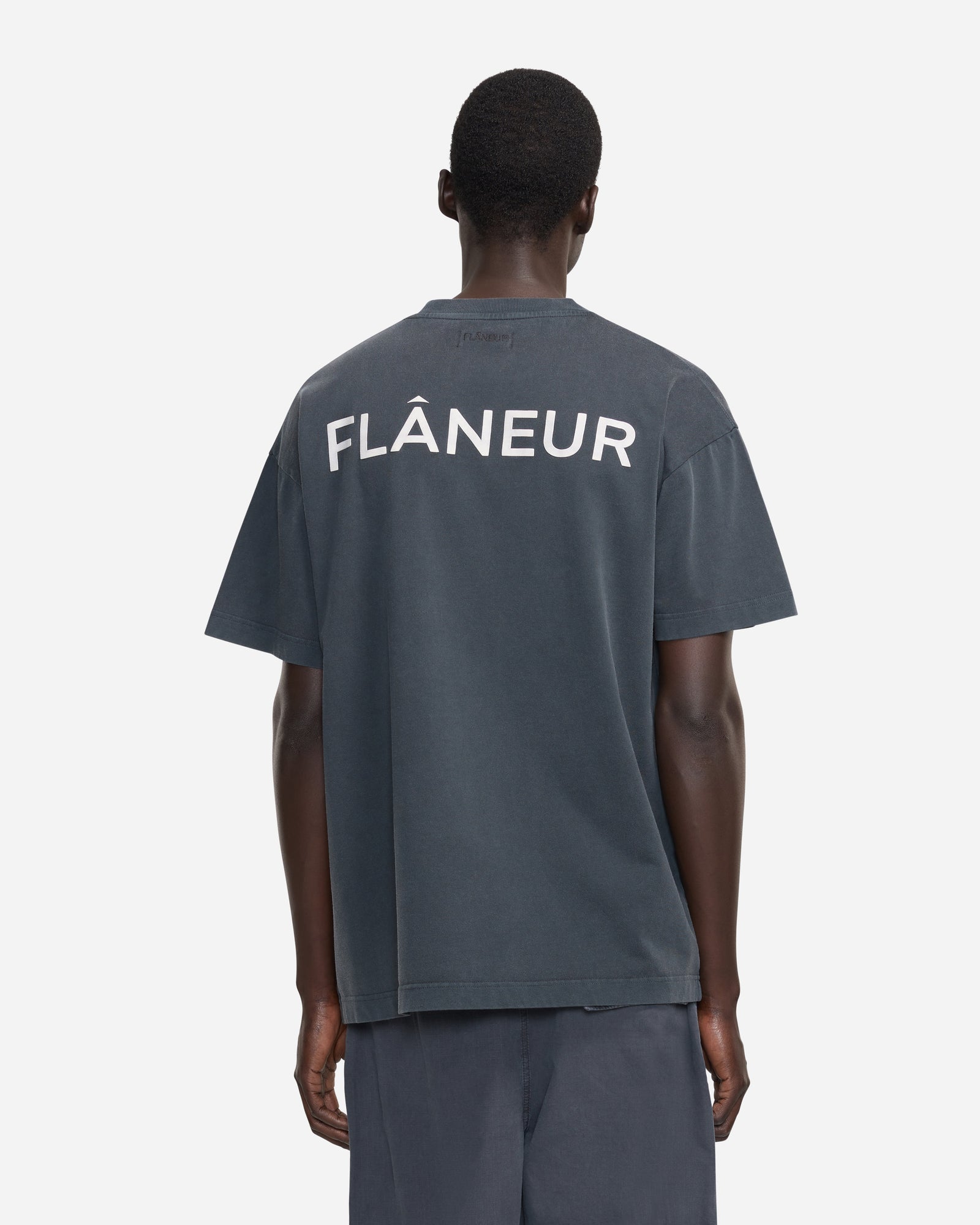 Double Logo T-Shirt Washed | Schwarz