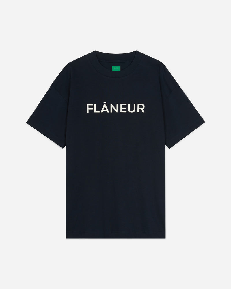 Printed Logo T-Shirt | Navy