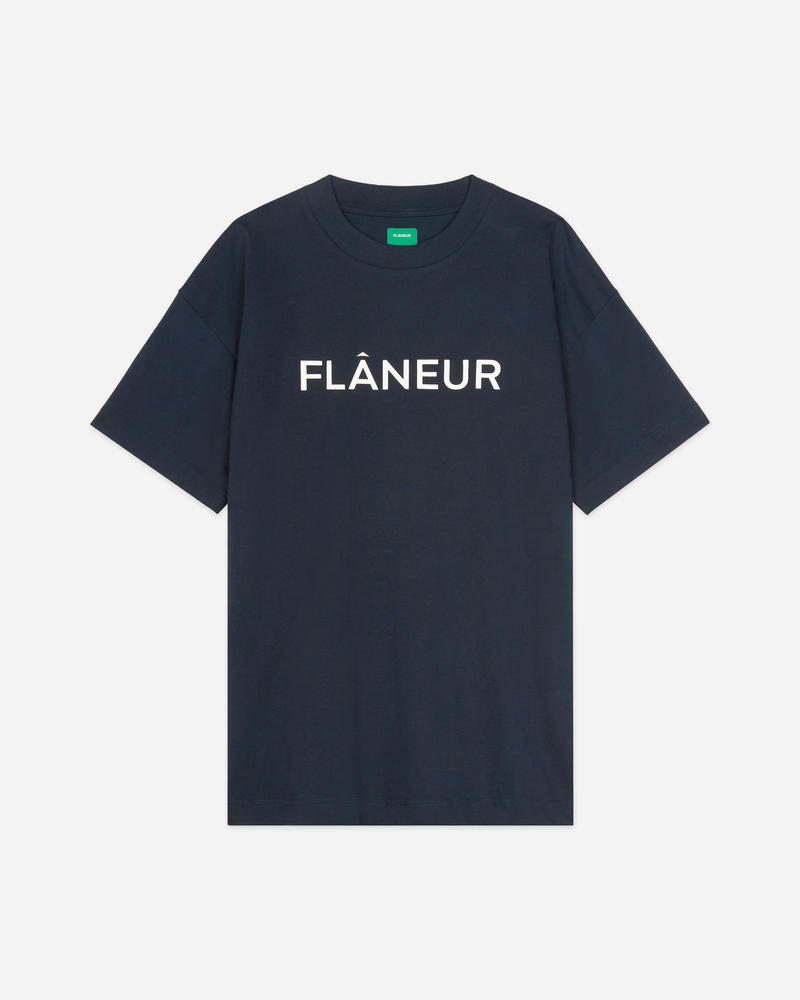 Printed Logo T-Shirt | Navy