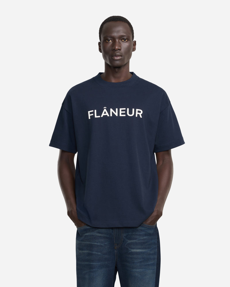 Printed Logo T-Shirt | Navy