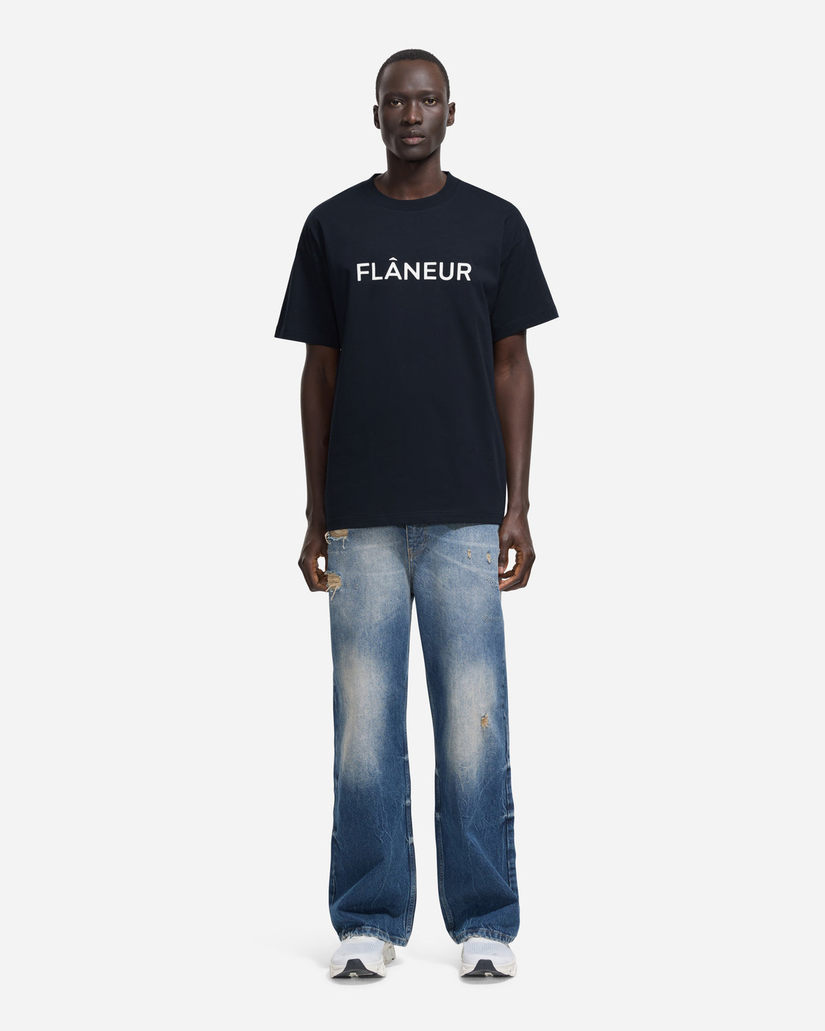 Printed Logo T-Shirt | Navy