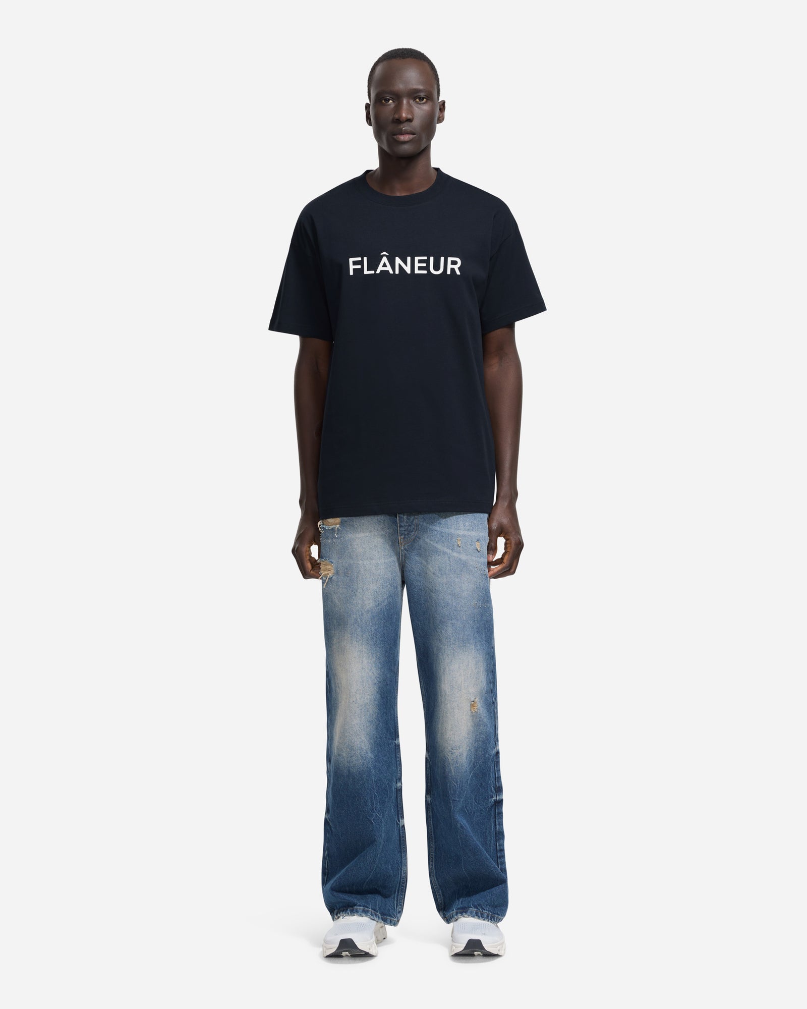 Printed Logo T-Shirt | Navy