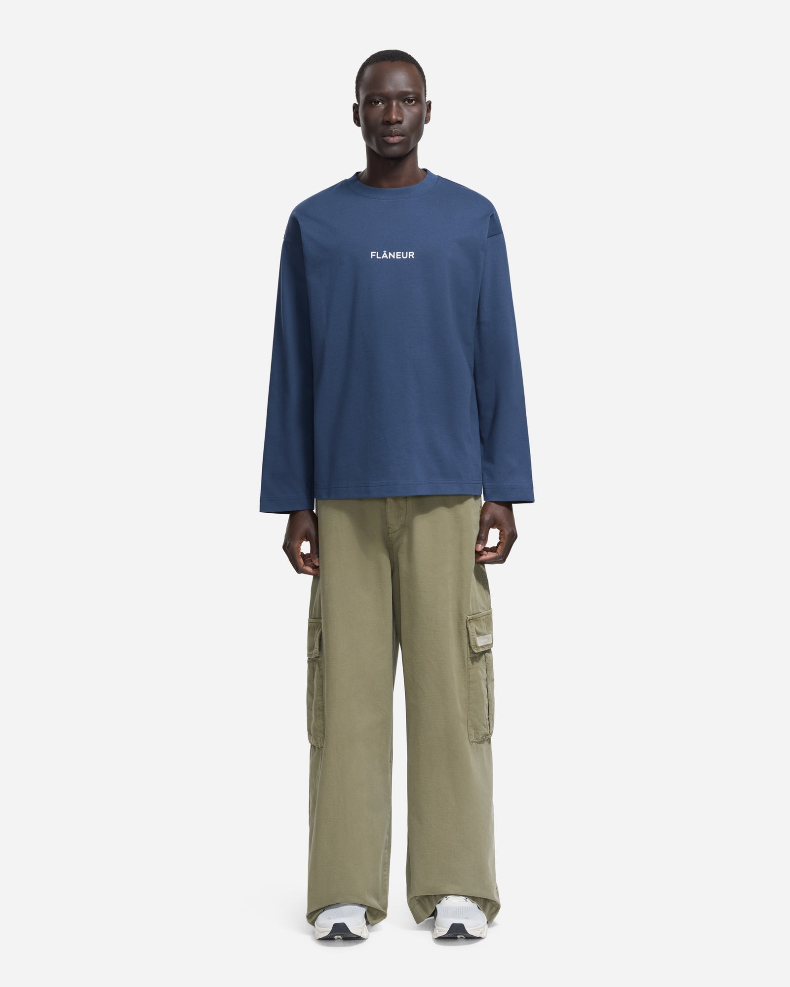 Box Logo Long Sleeve | Blue Spellbound