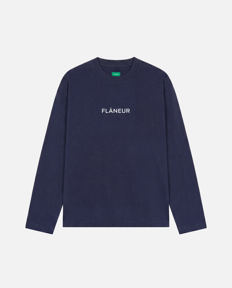 Box Logo Long Sleeve | Blue Spellbound