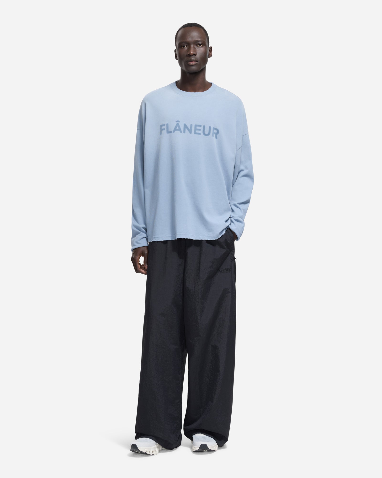 Blurred Logo Long Sleeve | Blue Citadel